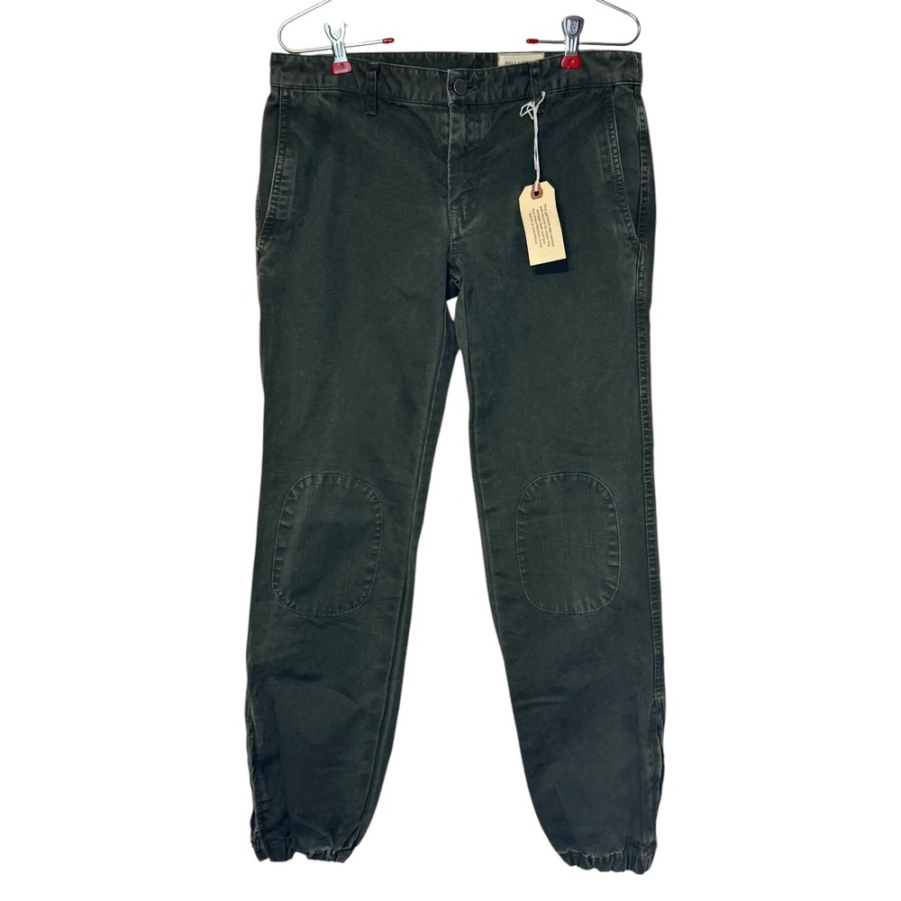 Nili Lotan Women's Pants Knee Patch Mid-Rise Military Utility Jogger Size 6 NWT